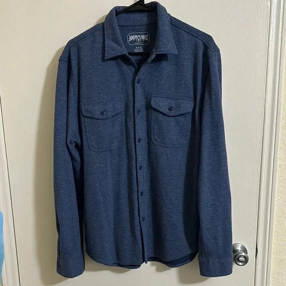EUC American Eagle Thick Flannel Shacket Button Down Shirt - Picture 1 of 3